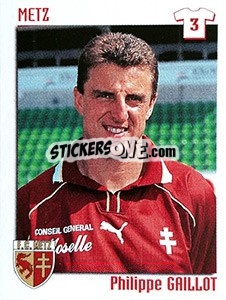 Sticker Philippe Gaillot - FOOT 1998-1999 - Panini