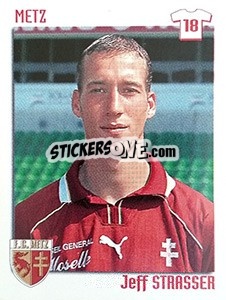 Sticker Jeff Strasser - FOOT 1998-1999 - Panini