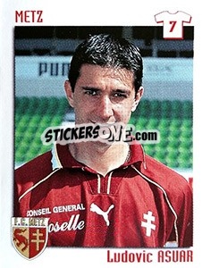 Sticker Ludovic Asuar - FOOT 1998-1999 - Panini