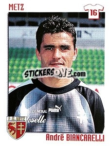 Figurina Andre Biancarelli - FOOT 1998-1999 - Panini