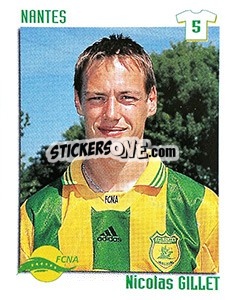 Sticker Nicolas Gillet - FOOT 1998-1999 n. 261 - Panini