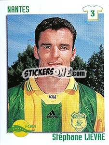 Figurina Stephane Lievre - FOOT 1998-1999 - Panini