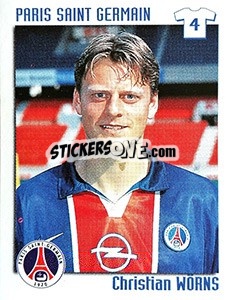 Sticker Christian Worns - FOOT 1998-1999 n. 281 - Panini