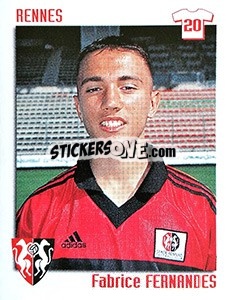 Sticker Fabrice Fernandes - FOOT 1998-1999 n. 308 - Panini