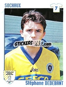 Sticker Stephane Dedebat - FOOT 1998-1999 n. 328 - Panini