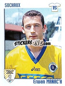 Sticker Erwan Manac'h - FOOT 1998-1999 n. 329 - Panini