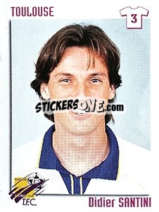 Figurina Didier Santini - FOOT 1998-1999 - Panini