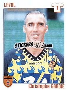 Sticker Christophe Gardie - FOOT 1998-1999 - Panini