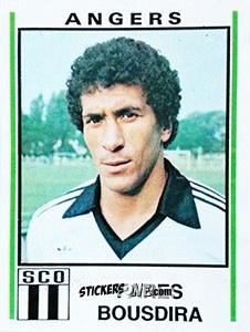 Sticker Fares Bousdira - Football France 1980-1981 n. 10 - Panini