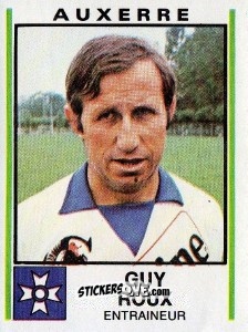 Sticker Guy Roux - Football France 1980-1981 n. 19 - Panini