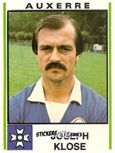 Figurina Joseph Klose - Football France 1980-1981 n. 33 - Panini
