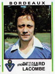 Sticker Bernard Lacombe - Football France 1980-1981 n. 63 - Panini