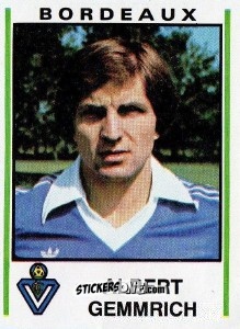 Cromo Albert Gemmerich - Football France 1980-1981 n. 64 - Panini