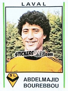 Sticker Abdelmajid Bourebbou - Football France 1980-1981 n. 79 - Panini