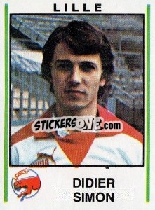 Sticker Didier Simon - Football France 1980-1981 n. 111 - Panini