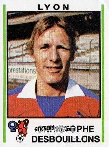 Sticker Christophe Desbouillons - Football France 1980-1981 n. 124 - Panini