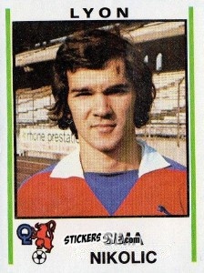 Figurina Sima Nikolic - Football France 1980-1981 n. 131 - Panini