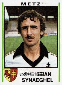 Sticker Christian Synaeghel - Football France 1980-1981 n. 144 - Panini