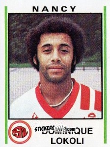Figurina Dominique Lokoli - Football France 1980-1981 n. 174 - Panini