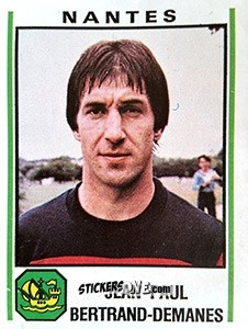 Sticker Jean-Paul Bertrand-Demanes - Football France 1980-1981 n. 190 - Panini