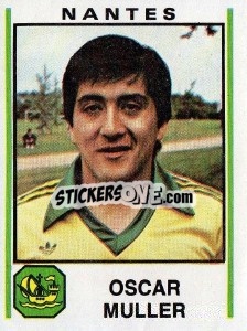 Sticker Oscar Muller - Football France 1980-1981 n. 196 - Panini