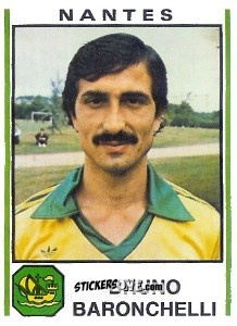 Sticker Bruno Baronchelli - Football France 1980-1981 n. 198 - Panini