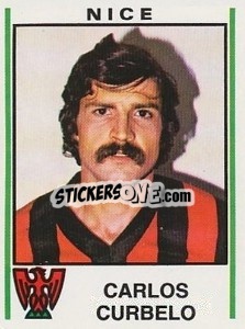 Cromo Carlos Curbelo - Football France 1980-1981 n. 210 - Panini