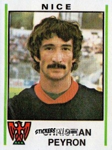 Sticker Christian Peyron - Football France 1980-1981 n. 218 - Panini