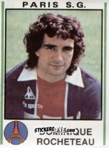 Sticker Dominique Rocheteau - Football France 1980-1981 n. 250 - Panini
