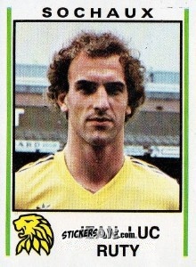 Cromo Jean-Luc Ruty - Football France 1980-1981 n. 277 - Panini