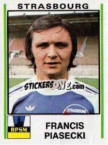 Cromo Francis Piasecki - Football France 1980-1981 n. 298 - Panini