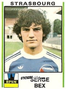 Sticker Serge Bex - Football France 1980-1981 n. 302 - Panini