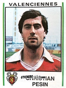Sticker Christian Pesin - Football France 1980-1981 n. 339 - Panini