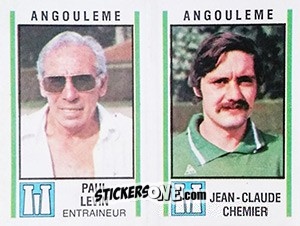 Sticker Paul Levin / Jean-Claude Chemier - Football France 1980-1981 n. 342 - Panini
