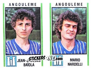 Sticker Jean-Jacques Baiola /  Mario Nardelli - Football France 1980-1981 n. 344 - Panini