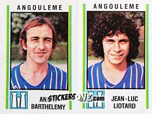 Sticker Andre Barthelemy / Jean-Luc Liotard - Football France 1980-1981 n. 347 - Panini