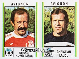 Sticker Yves Sicard / Christian Laudu - Football France 1980-1981 n. 348 - Panini