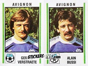 Figurina Gerard Verstraete / Alain Bussi - Football France 1980-1981 n. 352 - Panini