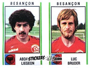 Figurina Abdellah Liegeon / Luc Bruder - Football France 1980-1981 n. 356 - Panini