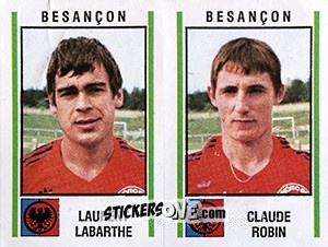 Sticker Laurent Labarthe / Claude Robin - Football France 1980-1981 n. 358 - Panini