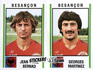 Sticker Jean-Paul Bernad / Georges Martinez - Football France 1980-1981 n. 359 - Panini