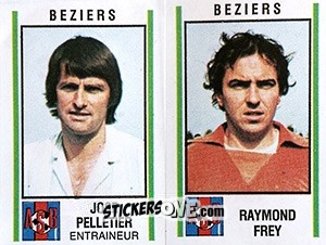 Sticker Jose Pelletier / Raymond Frey - Football France 1980-1981 n. 361 - Panini