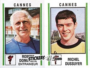 Sticker Robert Domergue / Michel Dussuyer - Football France 1980-1981 n. 368 - Panini
