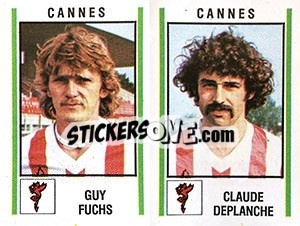 Cromo Guy Fuchs / Claude Deplanche - Football France 1980-1981 n. 369 - Panini