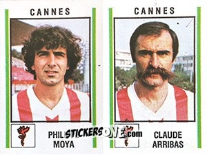 Cromo Philippe Moya / Claude Arribas - Football France 1980-1981 n. 371 - Panini