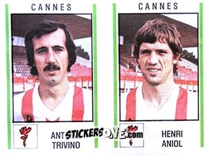 Figurina Antoine Trivino / Henri Aniol - Football France 1980-1981 n. 373 - Panini