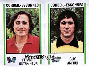 Sticker Max Ferrier / Guy Anfrui - Football France 1980-1981 n. 374 - Panini