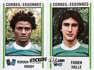 Sticker Romain-Vincent Mendy / Fabien Halle - Football France 1980-1981 n. 378 - Panini