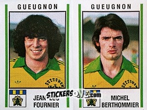 Cromo Jean-Luc Fournier / Michel Berthommier - Football France 1980-1981 n. 395 - Panini