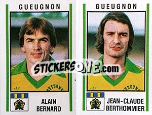 Sticker Alain Bernard / Jean-Claude Berthommier - Football France 1980-1981 n. 397 - Panini